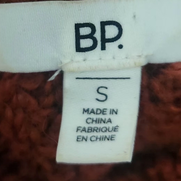 BP Rust Orange Chunky Sweater Size S - Picture 6 of 7